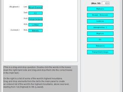 Creating a drag and drop type question.