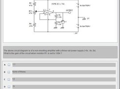 Questions can include text and diagrams.