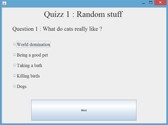 Question interface