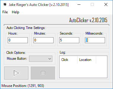 Jake Rieger S Auto Clicker Download Sourceforge Net