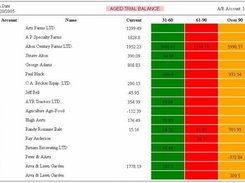 Aged Trial Balance Report