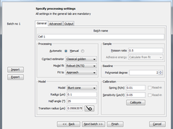 Force curve processing A