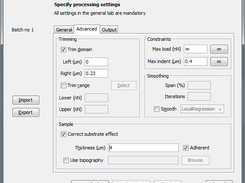 Processing force curves B