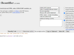 JS Beautifier Screenshot 1