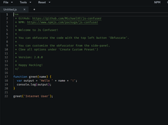 JS-Confuser Screenshot 1