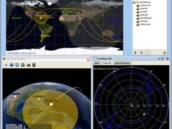 3D view with terrain profile and tracking polar plot from Me