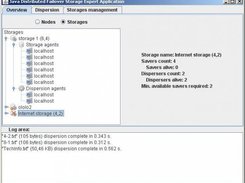 Summary window. Storage info.