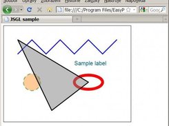 Sample shapes drawn using JSGL