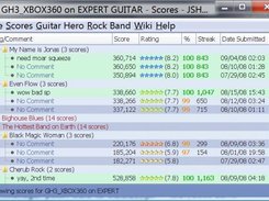 Guitar Hero Score Display