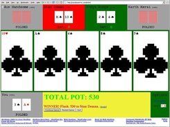 Winner! The hand is over and a bot won.