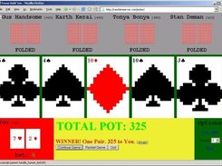 Winner with 7-2 offsuit! I beat the bots.