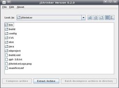 Main jShrinker GUI as of version 0.2.0
