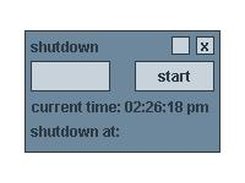 Shows JShutdownTimer's simple UI 