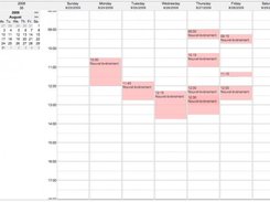Simple week view