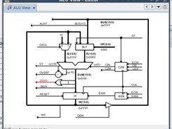 Interactive ALU diagram