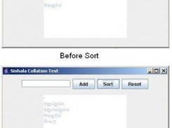 Sinhala text sorting