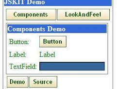 Sample interface created with JSKIT