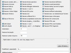 JSLint options on Windows 7