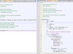 Compare original jquery.min.js and formatted code