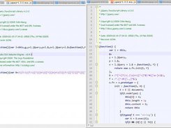 Compare original jquery.min.js and formatted code