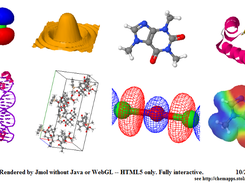 HTML5-only JSmol capabilities include surfaces, crystallographic rendering, molecular orbitals, translucency, and virtually all of the capabilities of Jmol/Java.