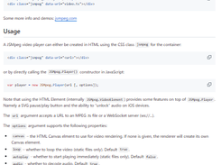 JSMpeg Screenshot 1