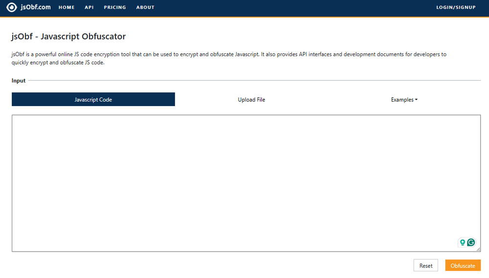 jsObf Screenshot 1