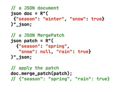 JSON mergepatch