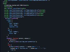 JSON Form Screenshot 1