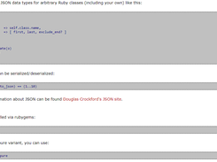 JSON implementation for Ruby Screenshot 1