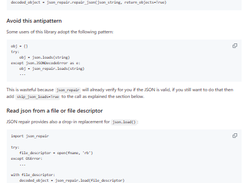 JSON_REPAIR Screenshot 1