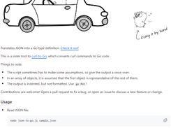JSON to Go Screenshot 1