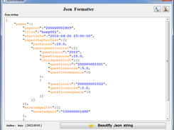 JsonFormatter Screenshot 1