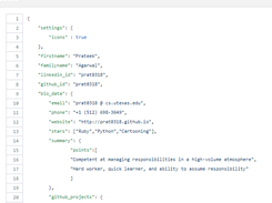 JsonResume Screenshot 1