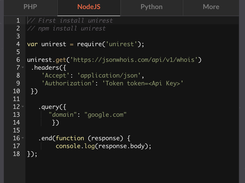 JsonWHOIS Screenshot 1
