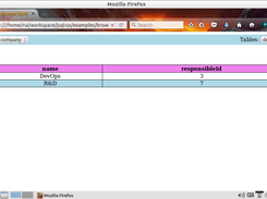 DB Browser Example - Company/Departments