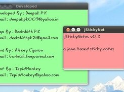 JStickyNotes v0.3 (on ubuntu)