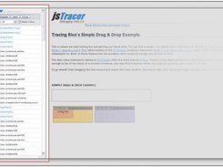 jsTracer in action on the demo page