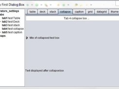 A settings dialog example