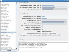 Java app. monitoring system resources (run on Linux)