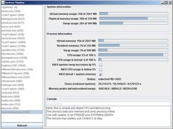 Java app. monitoring system resources (run on Windows)