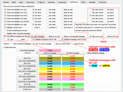 Checkboxes for the additional  jtdx_improved features