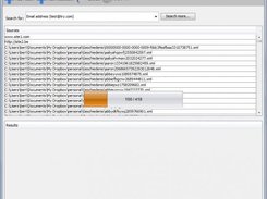 Main gui screen during extraction process