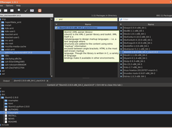 QTGZManager's main window - dark Qt theme