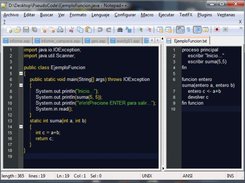 Pseudocode and Java code generate by the app.