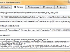 You can view all parameters needed to play the stream. (advanced interface, the only available at the moment)
