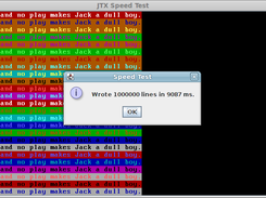 The SpeedTest demo on my Asus 1015T netbook.