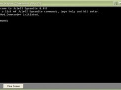 System Startup, shows jmod.Commander initiating