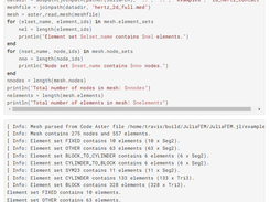 JuliaFEM.jl Screenshot 1