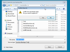 Making a junction backup